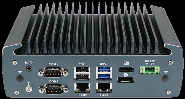 Máy tính công nghiệp HBC-E220, nhìn từ phía sau